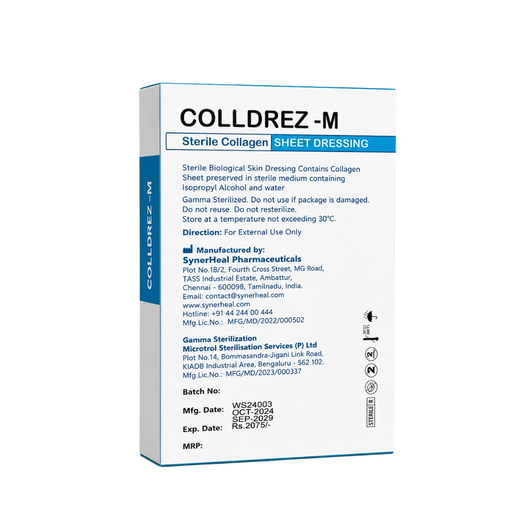 Colldrez M Collagen Sheet for burn ai 3